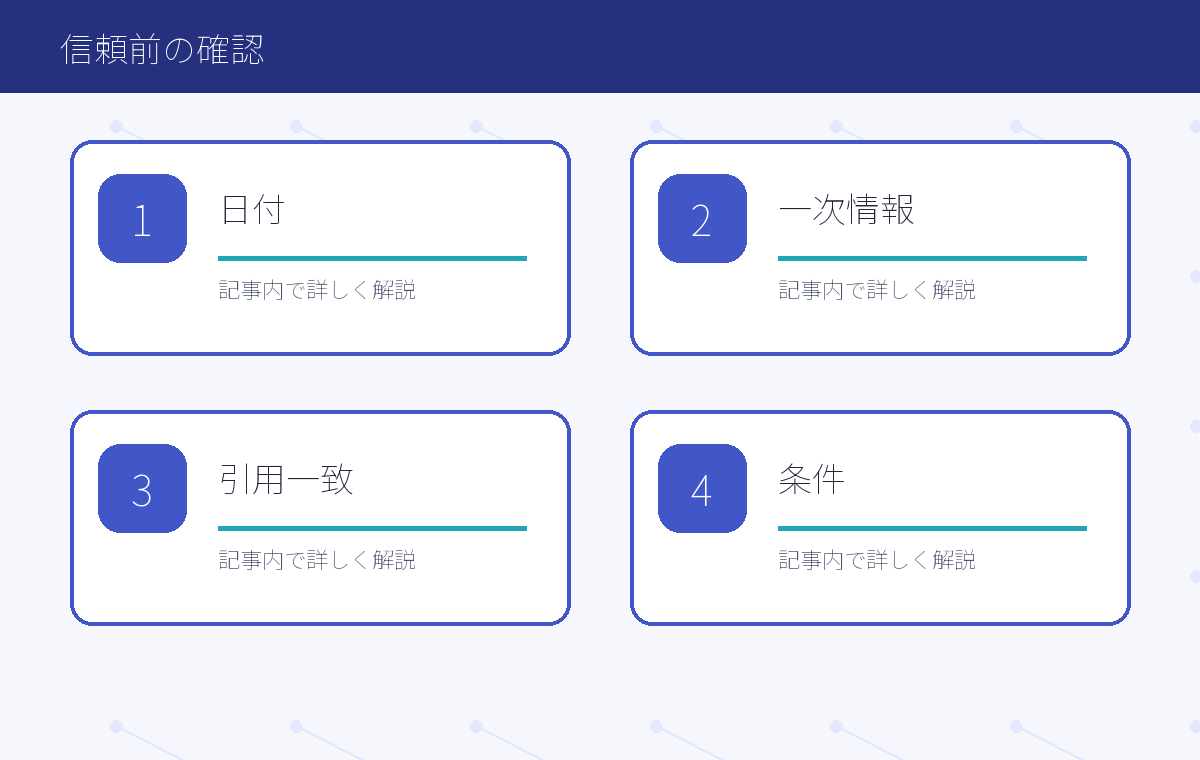 AI回答を信頼する前の確認