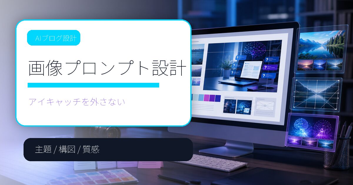 AI画像プロンプトの作り方｜ブログ用アイキャッチを外さない設計メモ